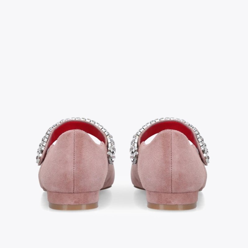 Kurt Geiger London Kingly Women's Flat Shoes Blush | Malaysia BU16-392