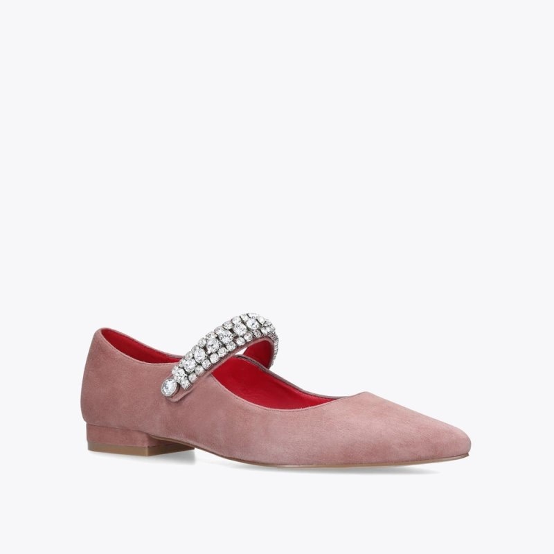 Kurt Geiger London Kingly Women's Flat Shoes Blush | Malaysia BU16-392