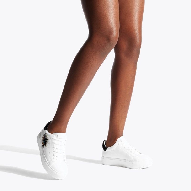 Kurt Geiger London Laney Eye Women's Trainers White | Malaysia AC17-502