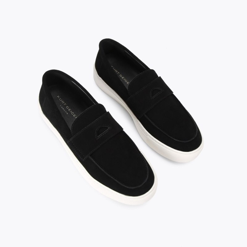 Kurt Geiger London Laney Slip On Men's Trainers Black | Malaysia ZN02-858