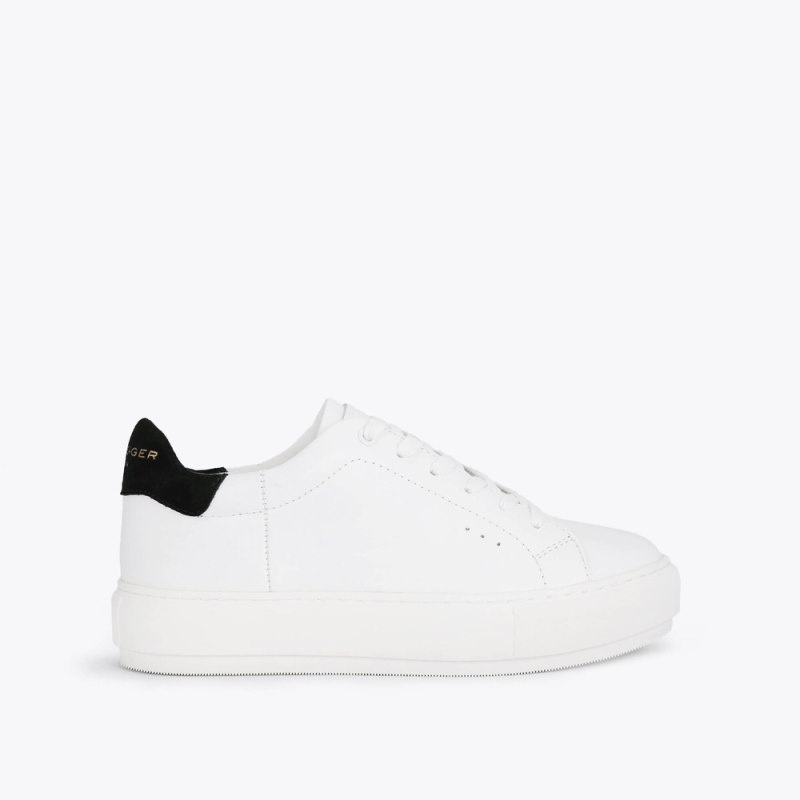 Kurt Geiger London Laney Women\'s Trainers White Black | Malaysia YF79-603