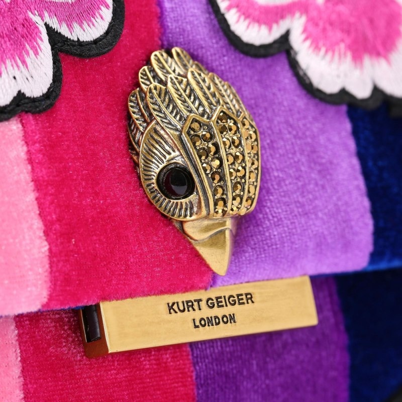 Kurt Geiger London Large Fringe Kensington Women's Shoulder Bags Multicolor | Malaysia MG87-561