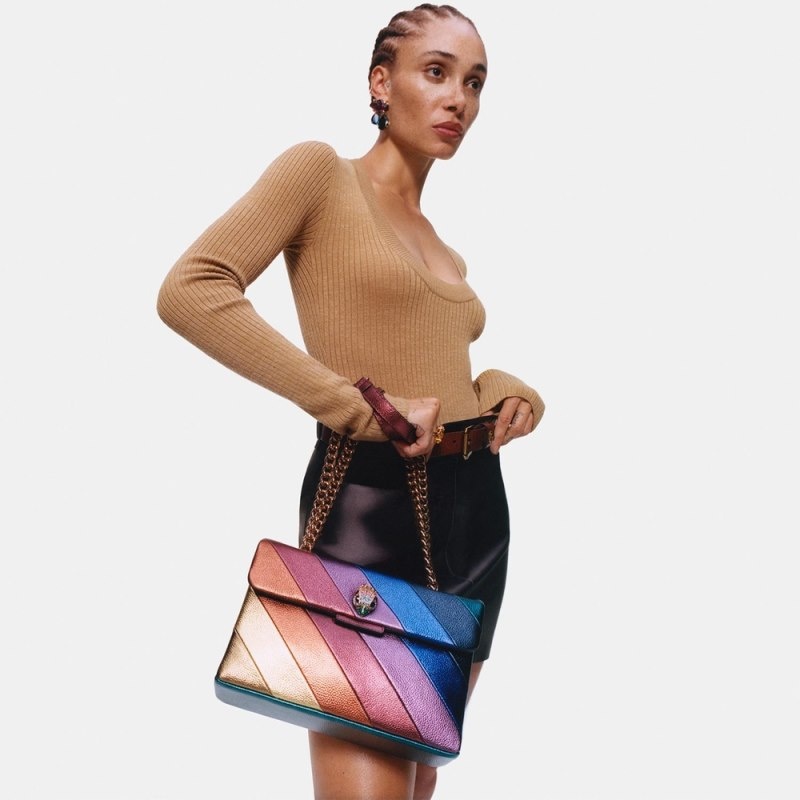 Kurt Geiger London Leather Kensington Women's Shoulder Bags Multicolor | Malaysia BJ00-975