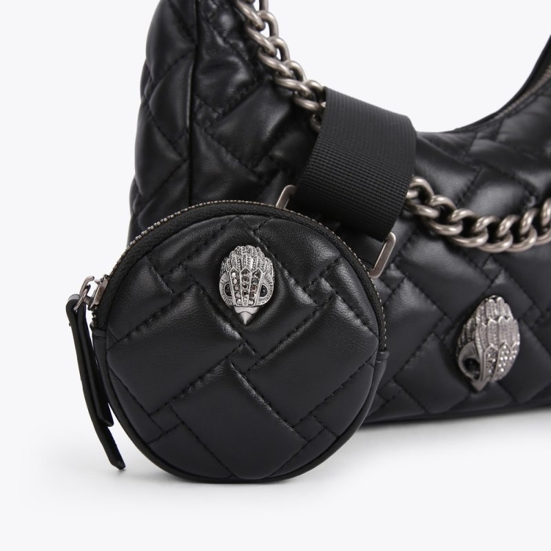 Kurt Geiger London Leather Multi Women's Crossbody Bags Black | Malaysia AY94-461