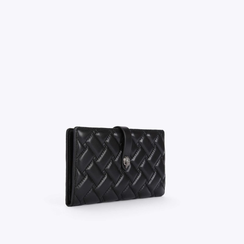 Kurt Geiger London Leather Soft Women's Wallets Black | Malaysia CX25-432