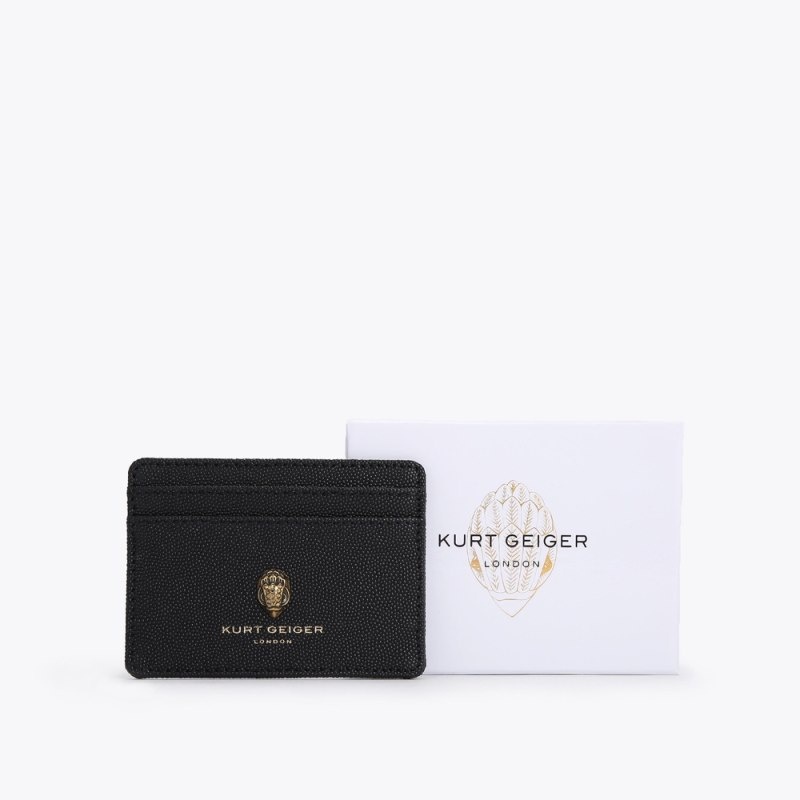 Kurt Geiger London Leather Women's Card Holder Black | Malaysia RV63-485