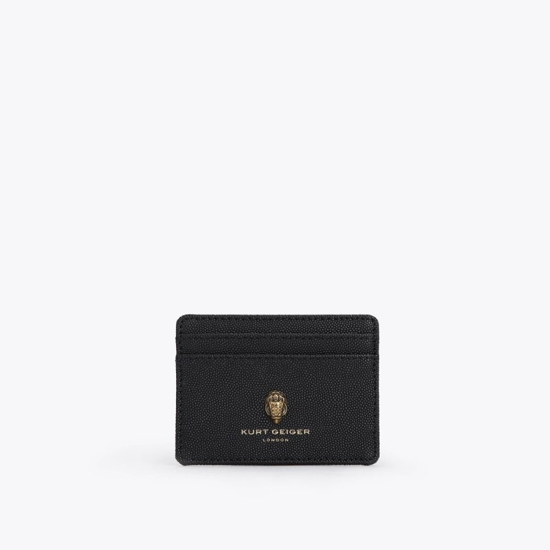 Kurt Geiger London Leather Women\'s Card Holder Black | Malaysia RV63-485