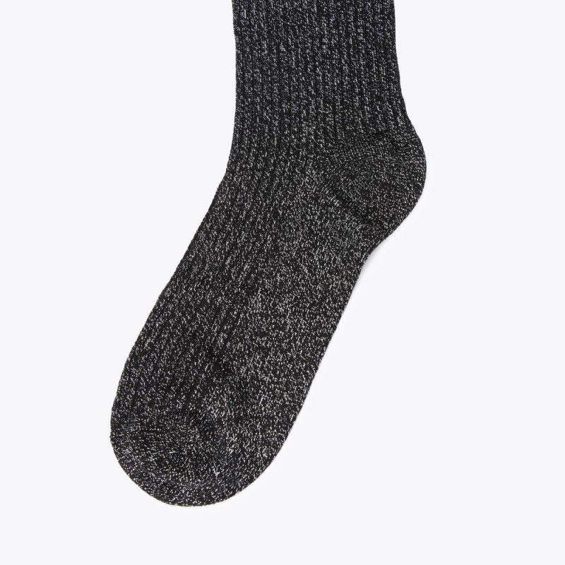 Kurt Geiger London Lurex Knee Women's Socks Black | Malaysia CC70-829