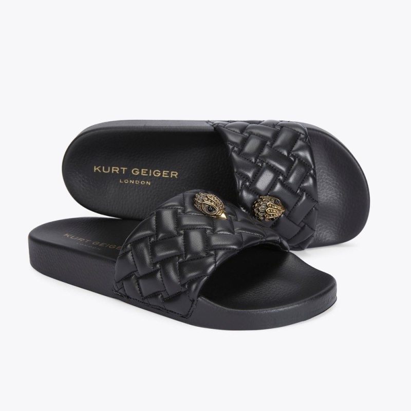 Kurt Geiger London Meena Eagle Women's Sandals Black | Malaysia XG22-398