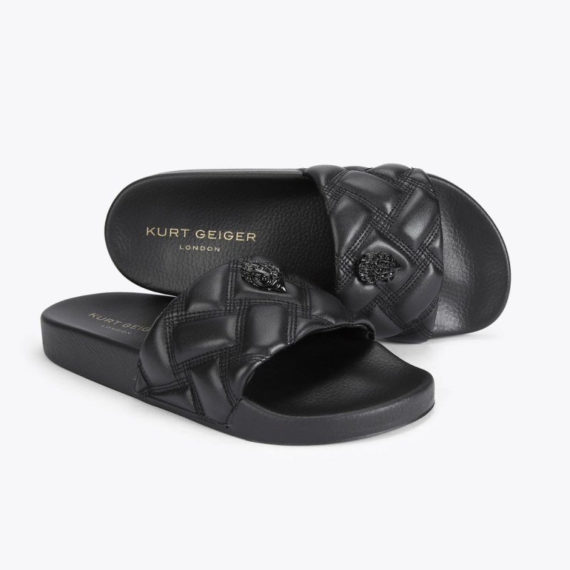 Kurt Geiger London Meena Eagle Women's Sandals Black | Malaysia QP71-998