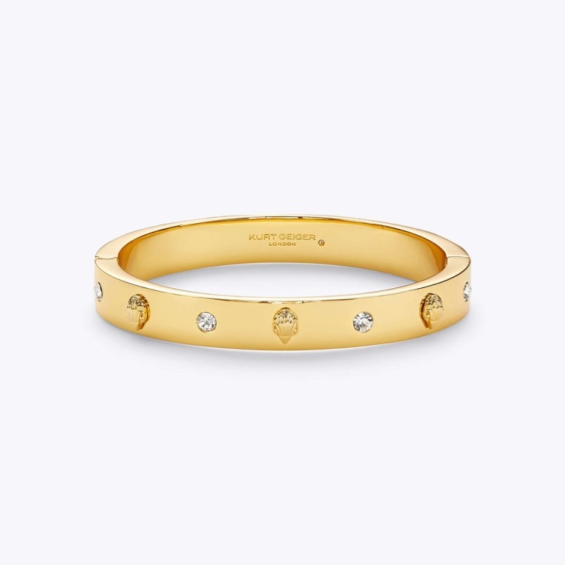 Kurt Geiger London Metal Eagle Bangle Women's Jewelry Gold | Malaysia SK16-804