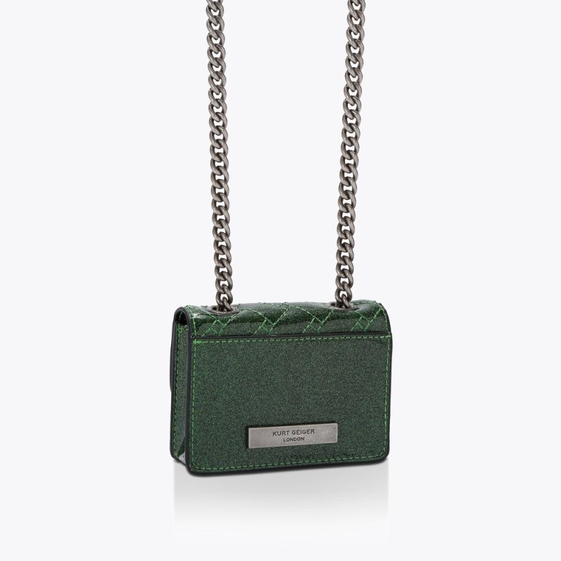 Kurt Geiger London Micro Kensington Women's Mini Bags Green | Malaysia LW52-928