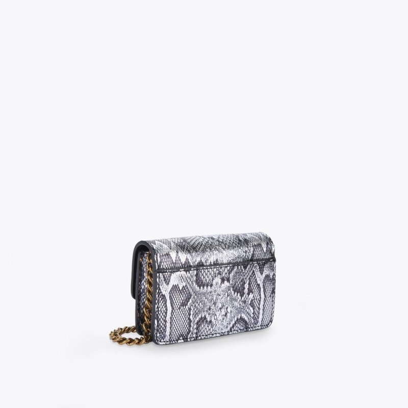 Kurt Geiger London Micro Shoreditch Women's Crossbody Bags Silver | Malaysia MH13-744