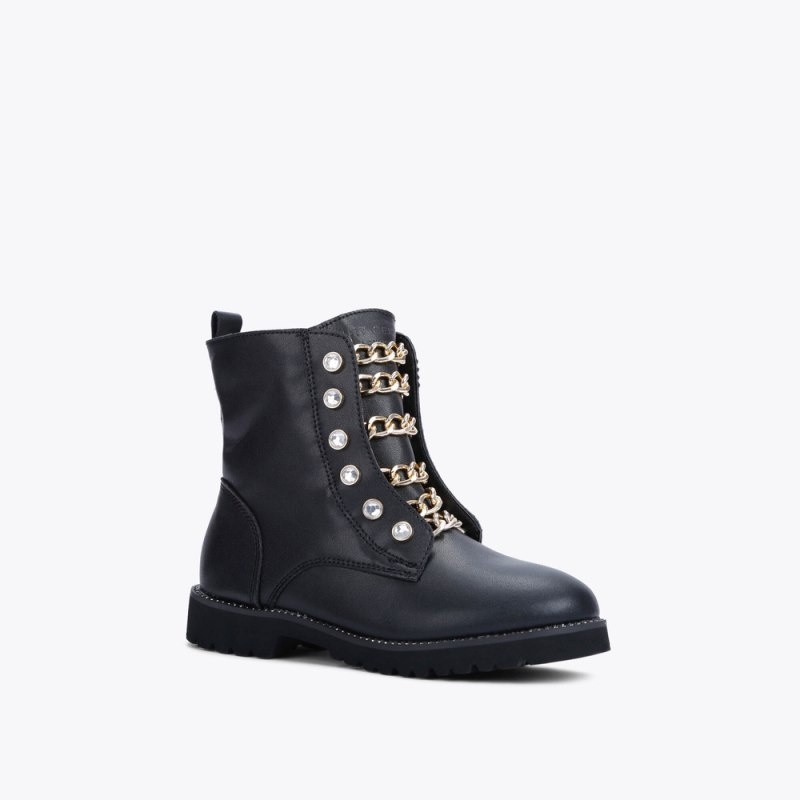 Kurt Geiger London Mini Bax Boot Kids Shoes Black | Malaysia HO61-863