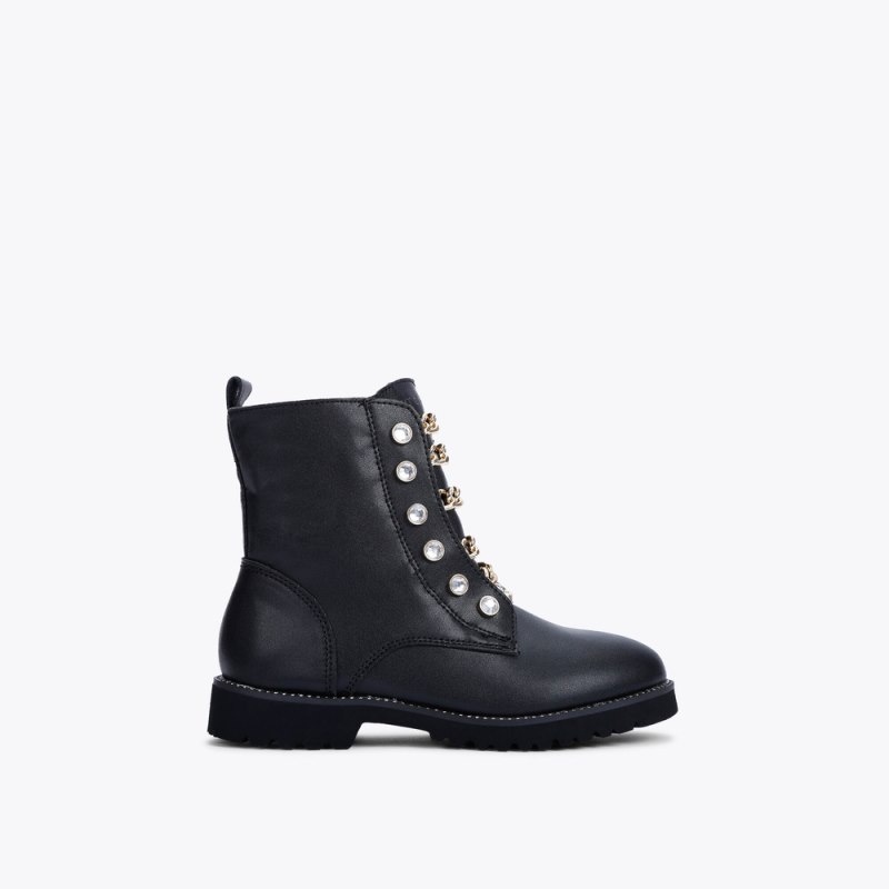 Kurt Geiger London Mini Bax Boot Kids Shoes Black | Malaysia HO61-863