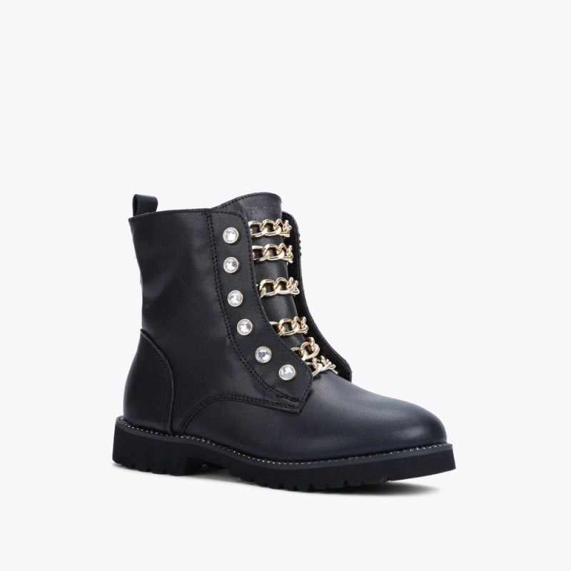 Kurt Geiger London Mini Bax Boot Kids Shoes Black | Malaysia BV37-282