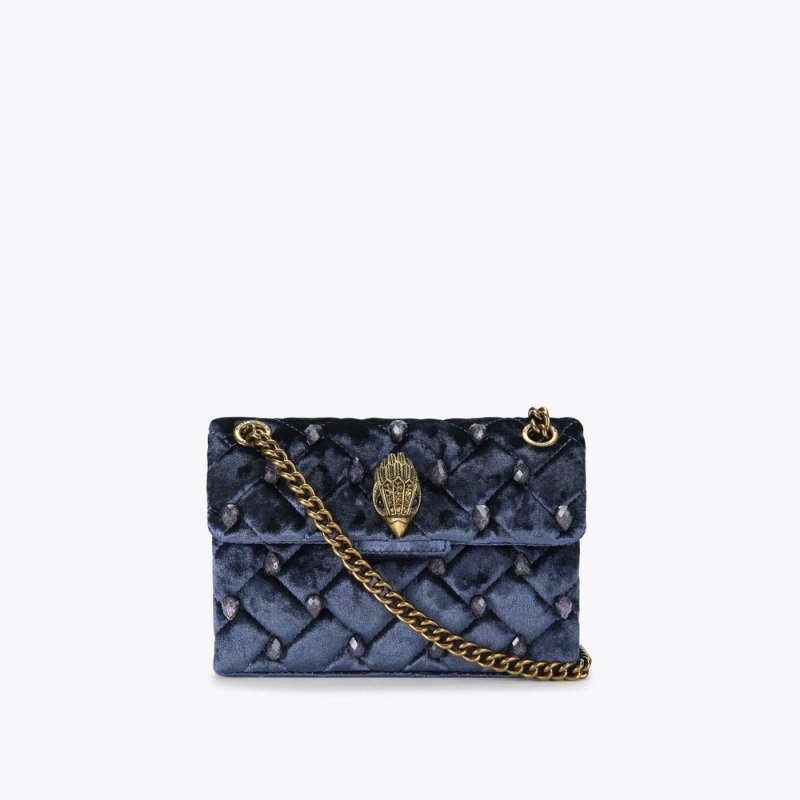 Kurt Geiger London Mini Crystal Kensington Women\'s Mini Bags Dark Blue | Malaysia JW95-005