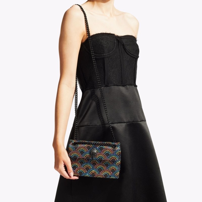 Kurt Geiger London Mini Fabric Kensington Women's Crossbody Bags Black | Malaysia KW11-495