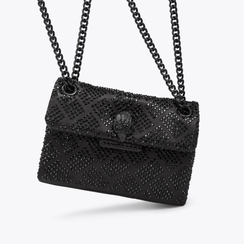 Kurt Geiger London Mini Fabric Kensington Women's Crossbody Bags Black | Malaysia TW60-451