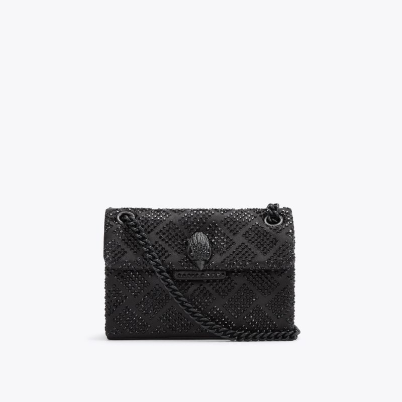 Kurt Geiger London Mini Fabric Kensington Women\'s Crossbody Bags Black | Malaysia TW60-451