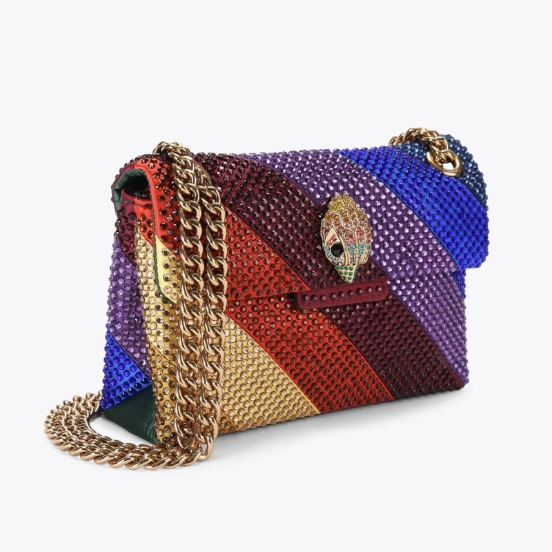 Kurt Geiger London Mini Fabric Kensington Women's Crossbody Bags Multicolor | Malaysia NH39-136