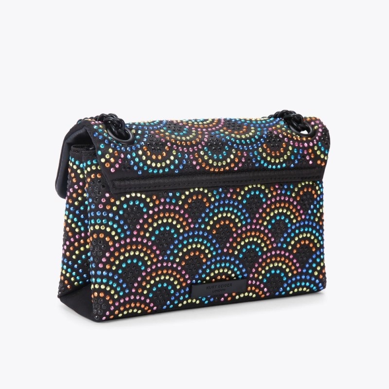 Kurt Geiger London Mini Fabric Kensington Women's Mini Bags Black | Malaysia AE79-036