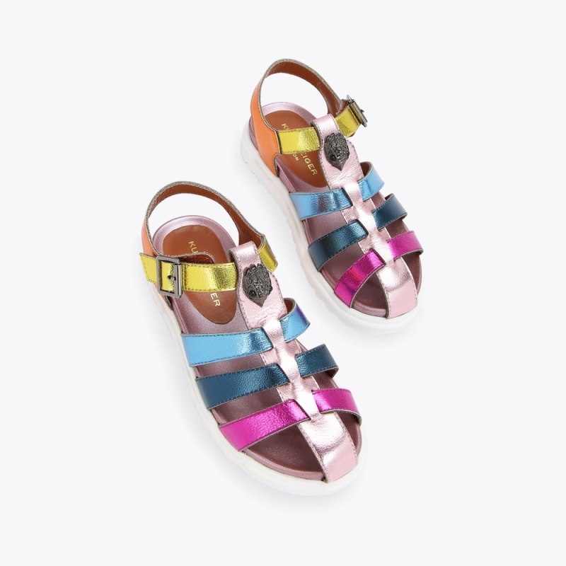 Kurt Geiger London Mini Fisherman Sandal Kids Shoes Multicolor | Malaysia MK13-911