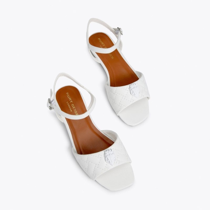 Kurt Geiger London Mini Kensington Sandal Kids Shoes White | Malaysia KL79-585