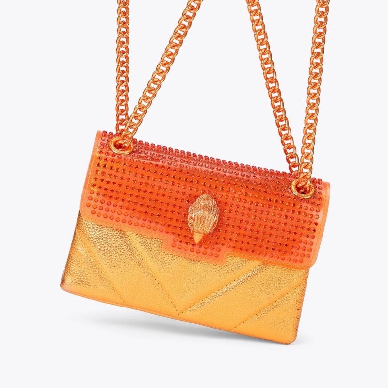 Kurt Geiger London Mini Kensington Women's Crossbody Bags Orange | Malaysia XT61-415