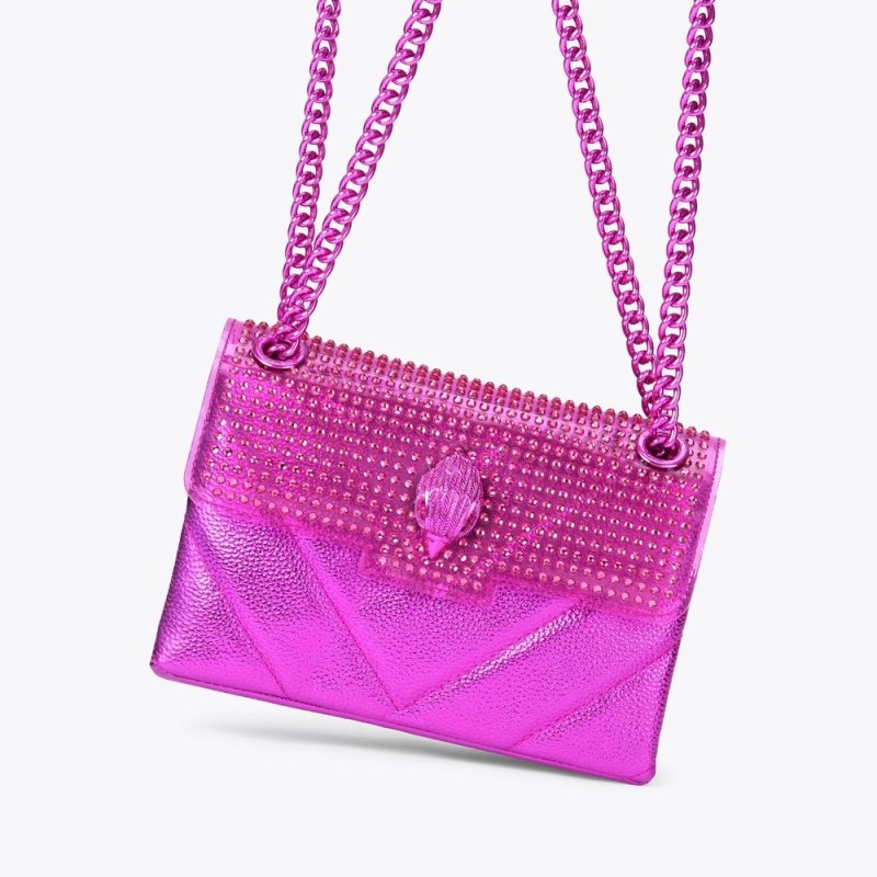 Kurt Geiger London Mini Kensington Women's Mini Bags Fushia | Malaysia LN24-374