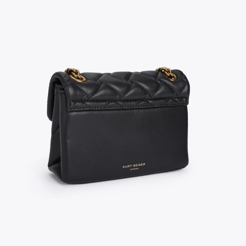 Kurt Geiger London Mini Kensington Women's Crossbody Bags Black | Malaysia HT30-844