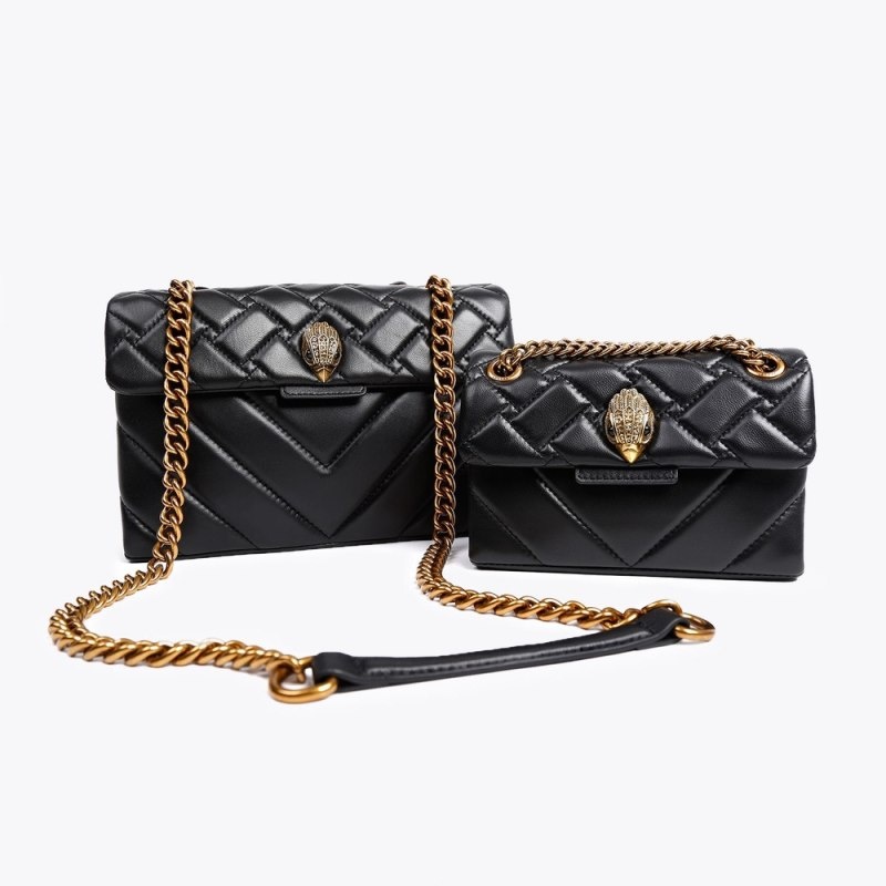 Kurt Geiger London Mini Kensington Women's Crossbody Bags Black | Malaysia HT30-844