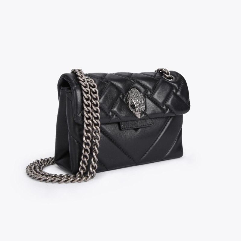 Kurt Geiger London Mini Kensington Women's Crossbody Bags Black | Malaysia IW76-655