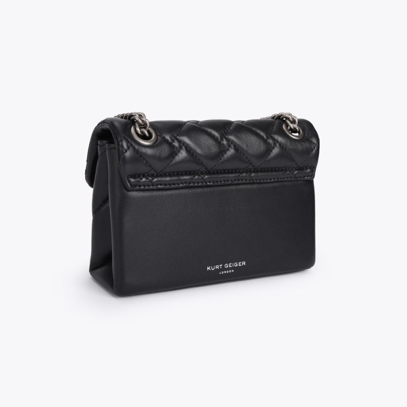 Kurt Geiger London Mini Kensington Women's Crossbody Bags Black | Malaysia IW76-655