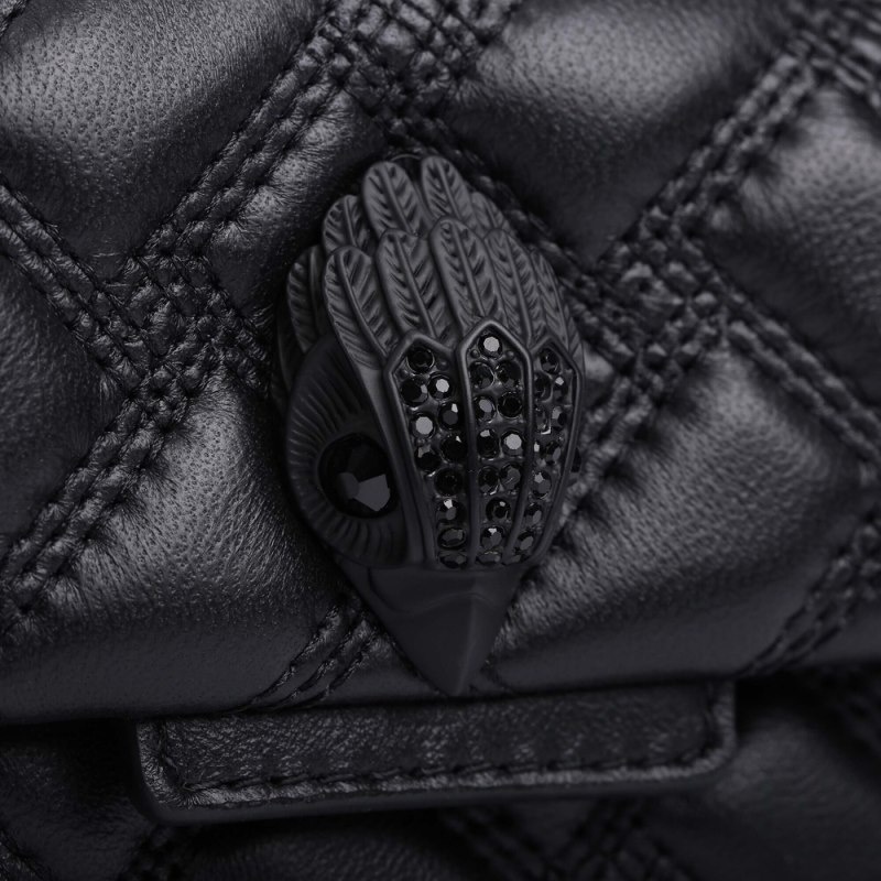 Kurt Geiger London Mini Kensington Drench Women's Crossbody Bags Black | Malaysia VR94-190