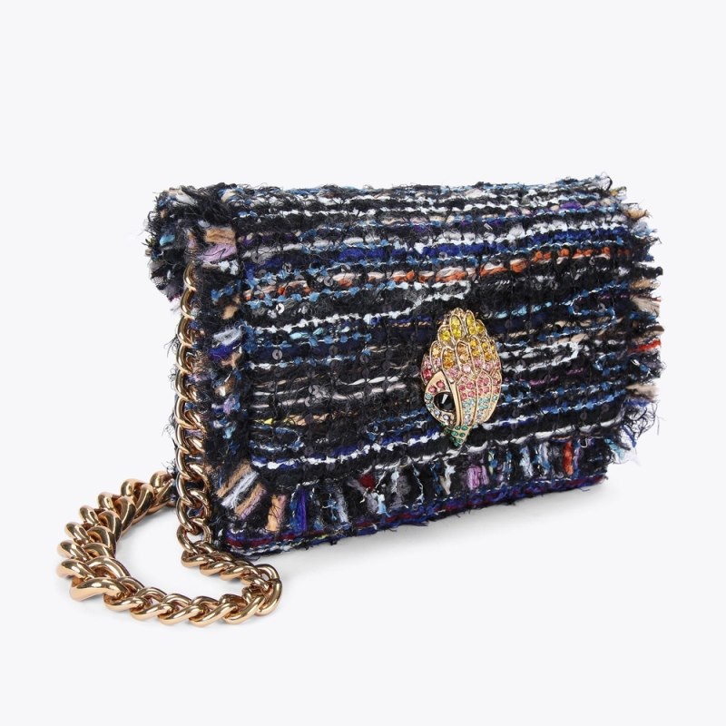 Kurt Geiger London Mini Kensington East West Women's Crossbody Bags Dark Blue | Malaysia CM69-959