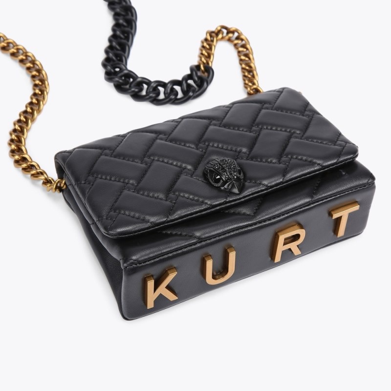 Kurt Geiger London Mini Kurt Kensington Women's Crossbody Bags Black | Malaysia HO10-394