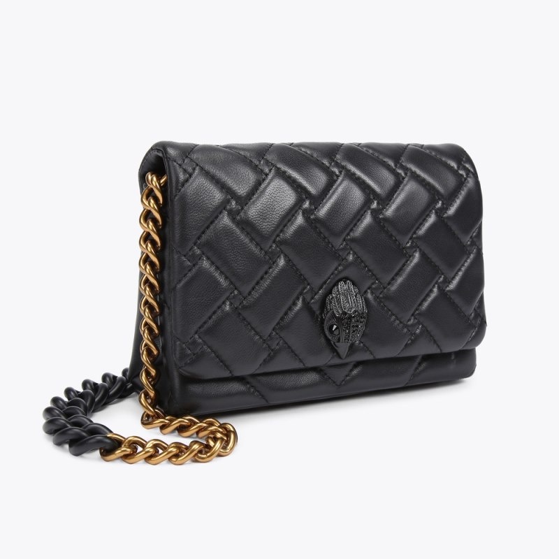 Kurt Geiger London Mini Kurt Kensington Women's Crossbody Bags Black | Malaysia HO10-394