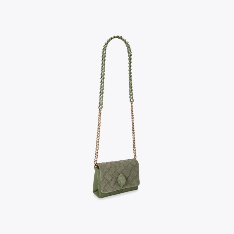 Kurt Geiger London Mini Kurt Kensington Women's Mini Bags Khaki | Malaysia RI65-020