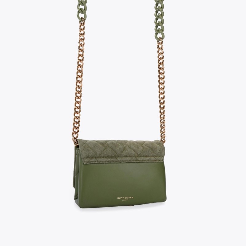 Kurt Geiger London Mini Kurt Kensington Women's Mini Bags Khaki | Malaysia RI65-020