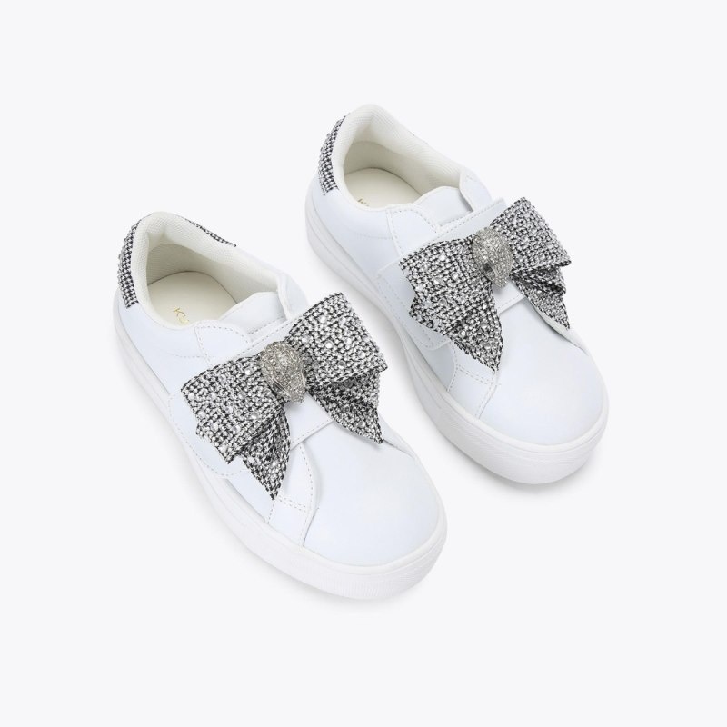 Kurt Geiger London Mini Laney Sneaker Kids Shoes Silver | Malaysia OO77-936