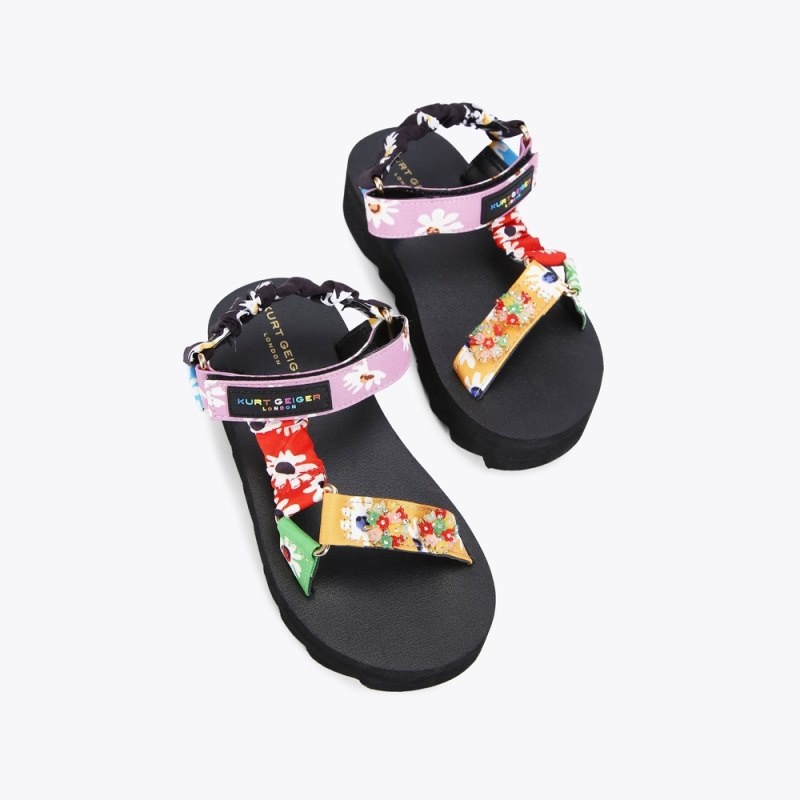 Kurt Geiger London Mini Orion Sandal Kids Shoes Multicolor | Malaysia YF62-990