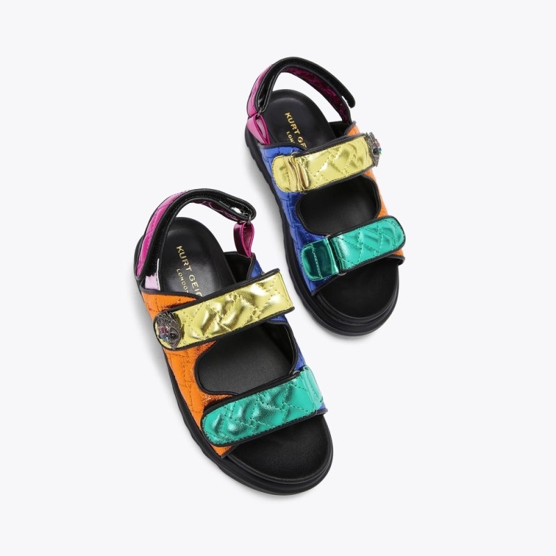 Kurt Geiger London Mini Orion Sandal Kids Shoes Multicolor | Malaysia XD36-644