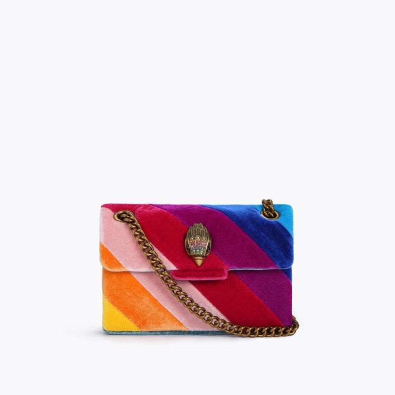 Kurt Geiger London Mini Velvet Kensington Women's Mini Bags Multicolor | Malaysia YN93-619