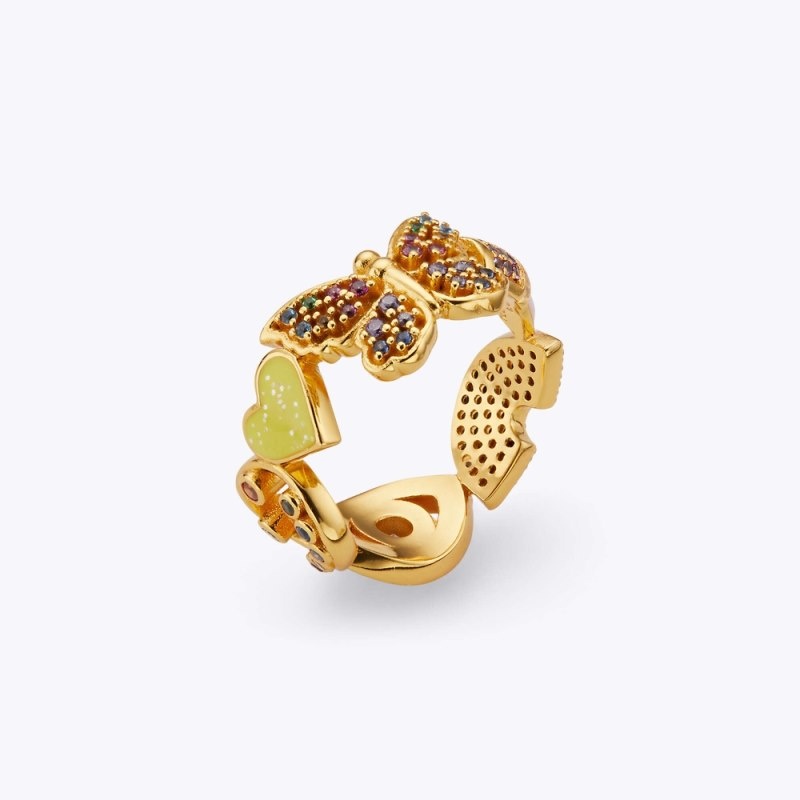 Kurt Geiger London Multi Charm Ring Women\'s Jewelry Multicolor | Malaysia EZ49-927