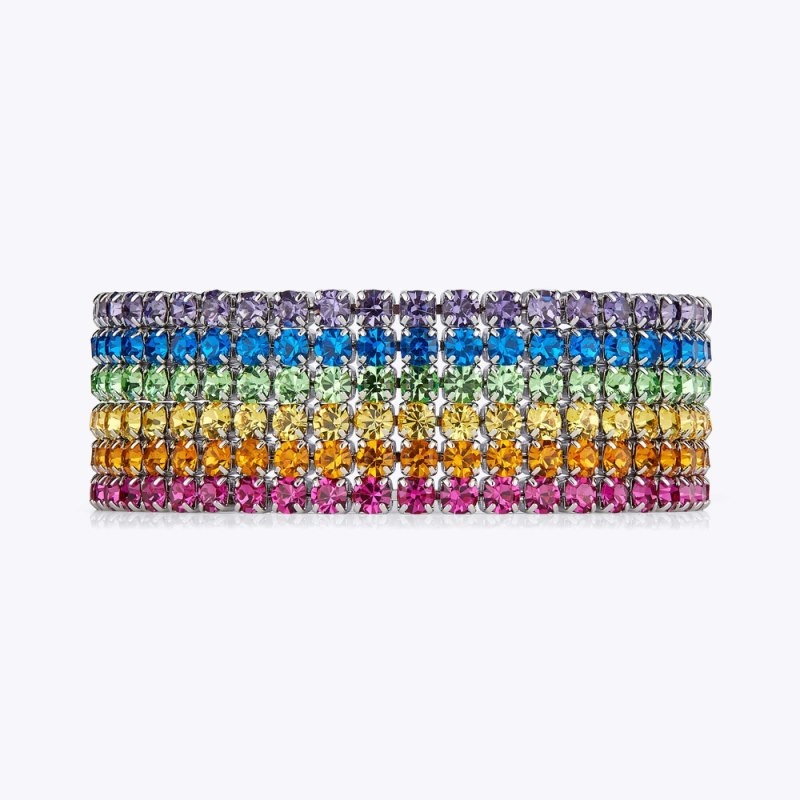 Kurt Geiger London Multi Tennis Bracelet Women\'s Jewelry Multicolor | Malaysia QE75-966