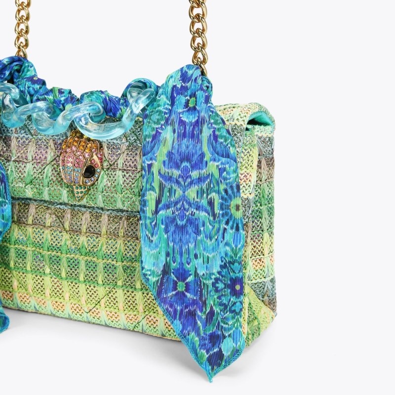 Kurt Geiger London Mw Kensington Women's Shoulder Bags Turquoise | Malaysia OO64-656