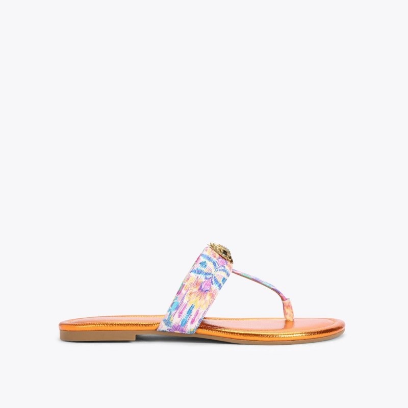 Kurt Geiger London Mw Kensington Women\'s Flip Flops Pink | Malaysia HZ65-831