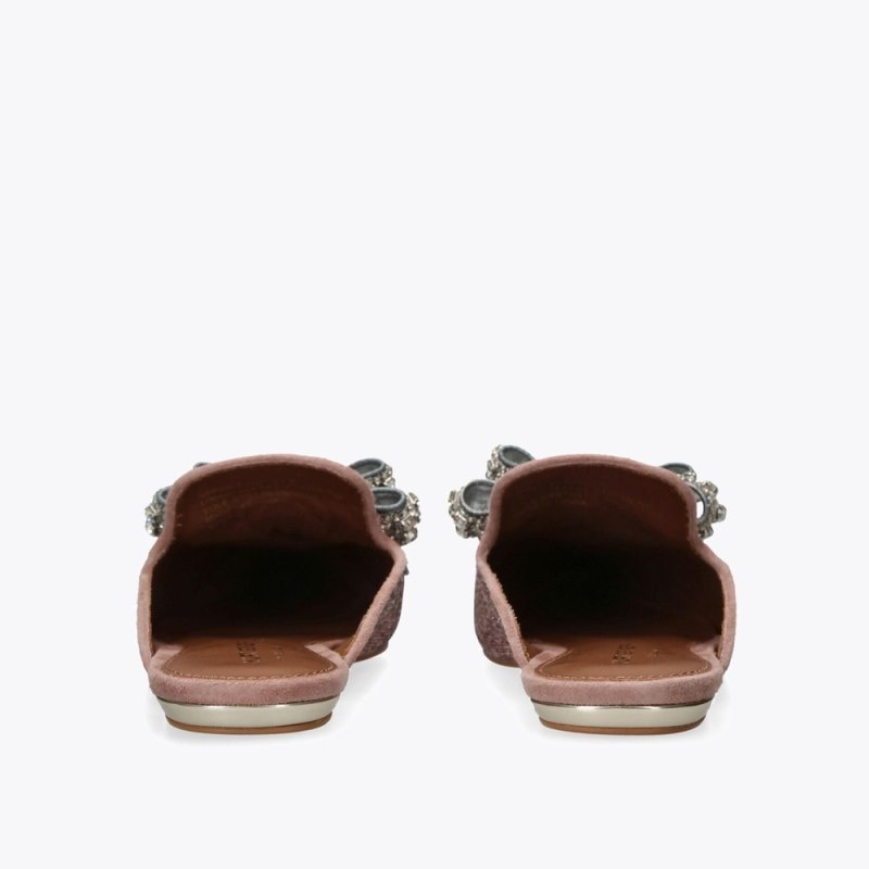 Kurt Geiger London Olive Bow Mule Women's Sandals Pink | Malaysia YQ06-479