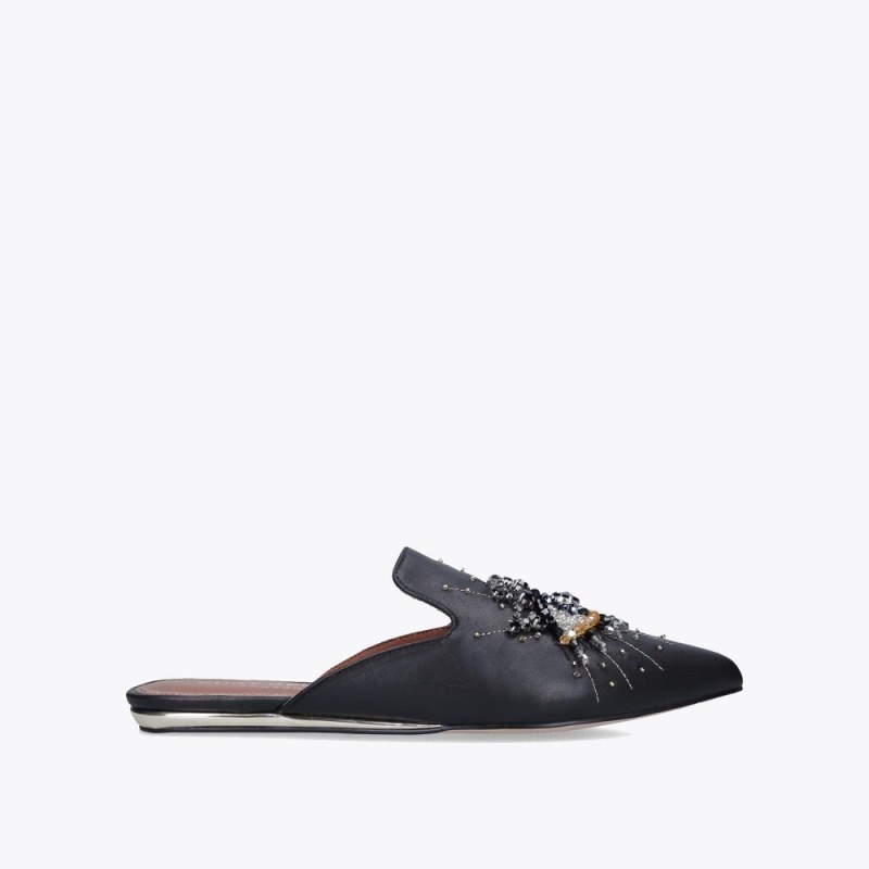 Kurt Geiger London Olive Eye Women\'s Flat Shoes Black | Malaysia KQ21-300